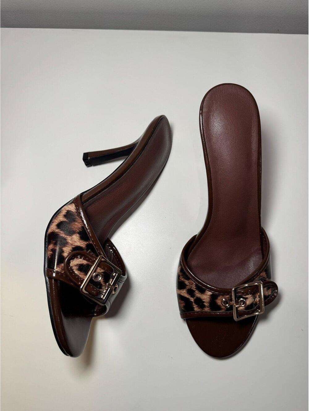 Leopard print heels